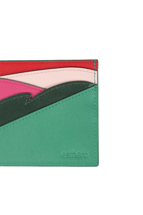 Leaf card holder verde