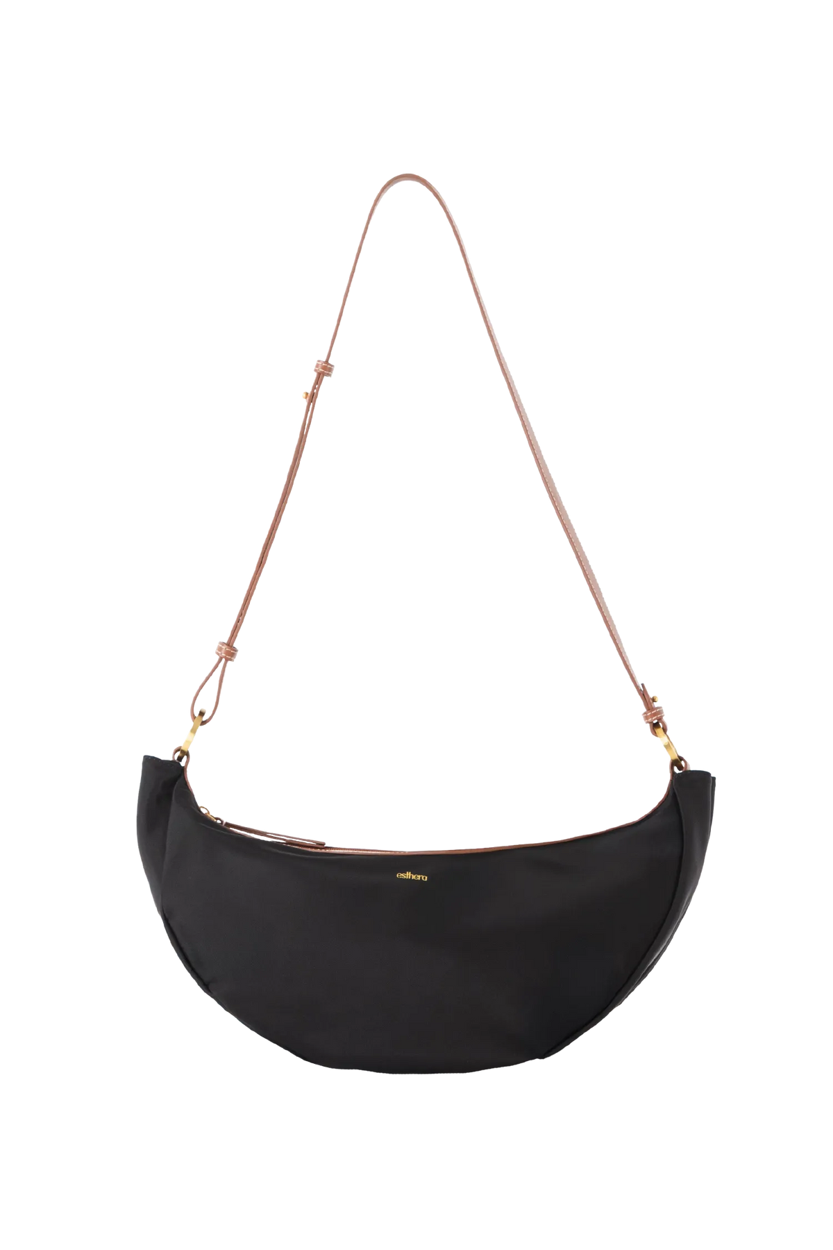 Bolsa tiracolo em couro legítimo na cor preta com fechamento seguro e alça ajustável confortável, design sofisticado e funcional ideal para o dia a dia.