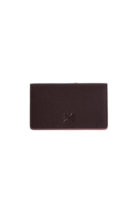Modular wallet marrom e laranja