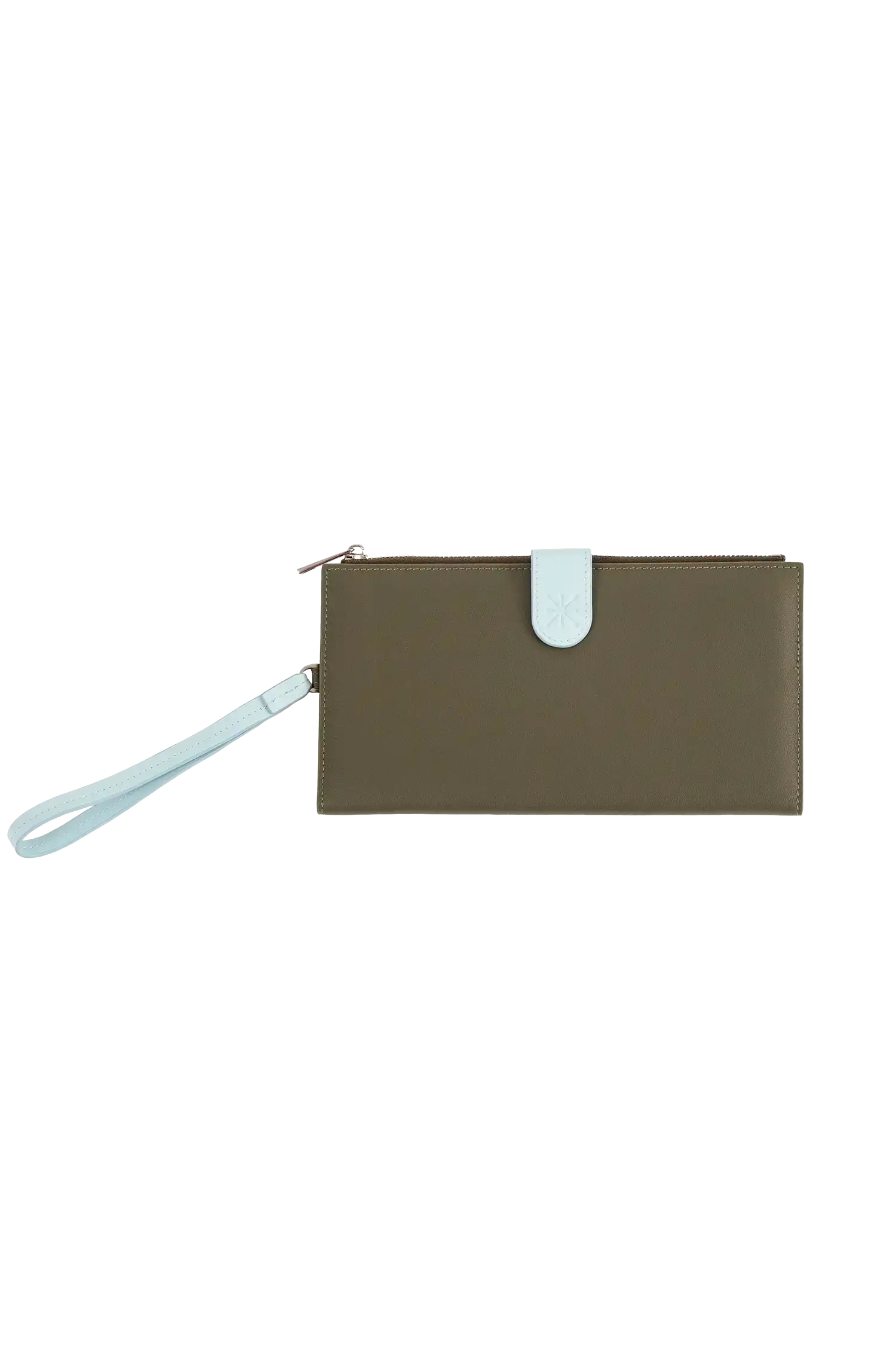 Passport holder verde e azul
