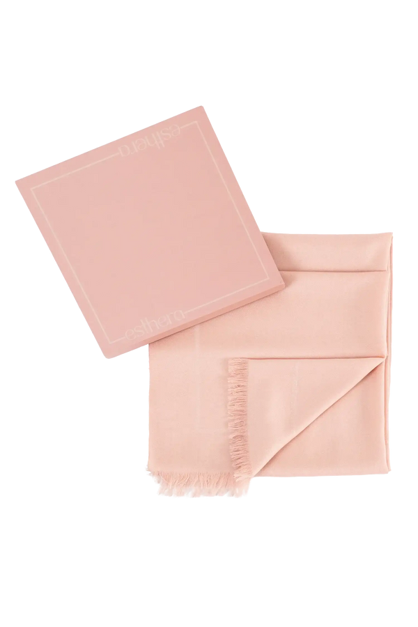 Wool scarf rosa claro